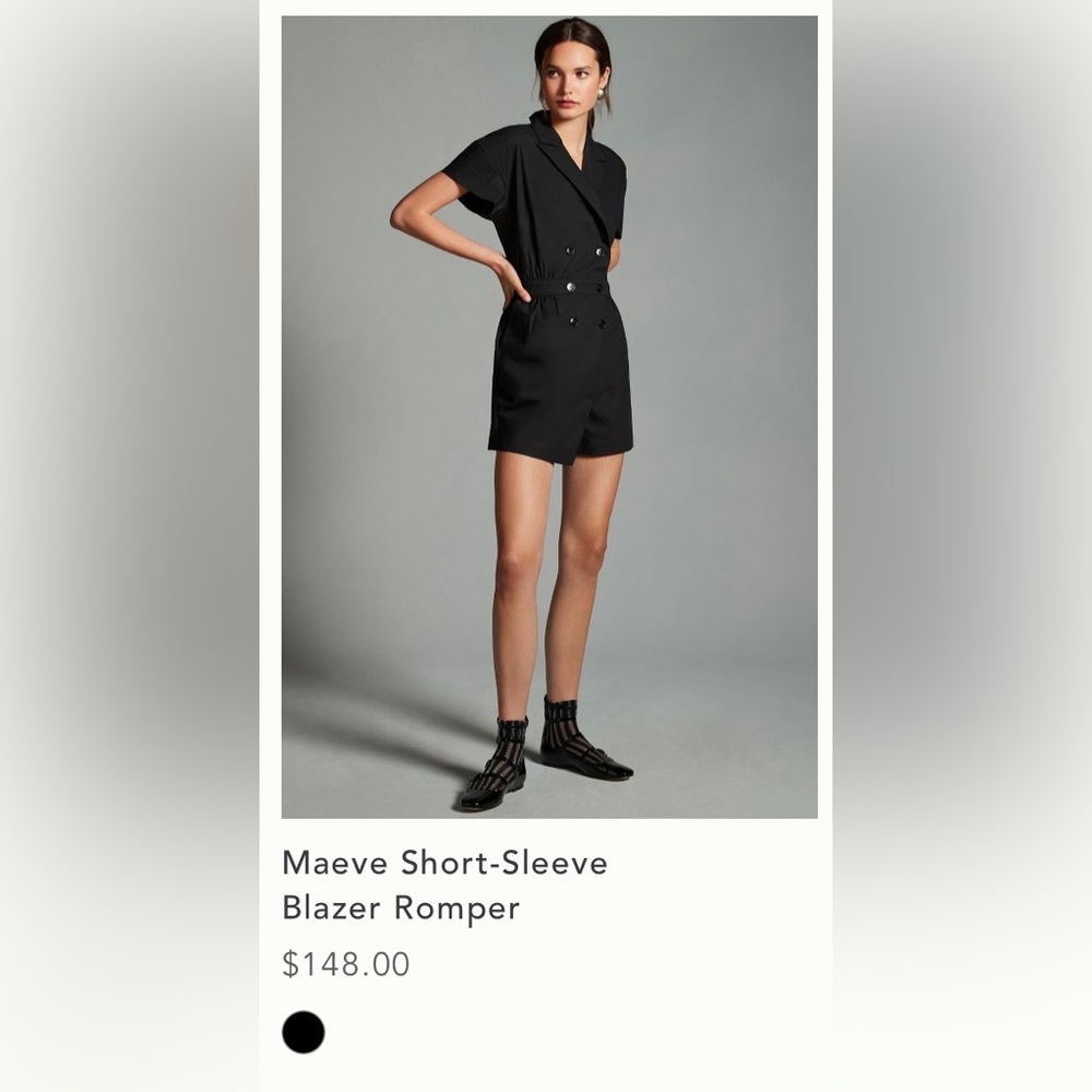 Maeve shot sleeve blazer romper - Picture 11 of 15